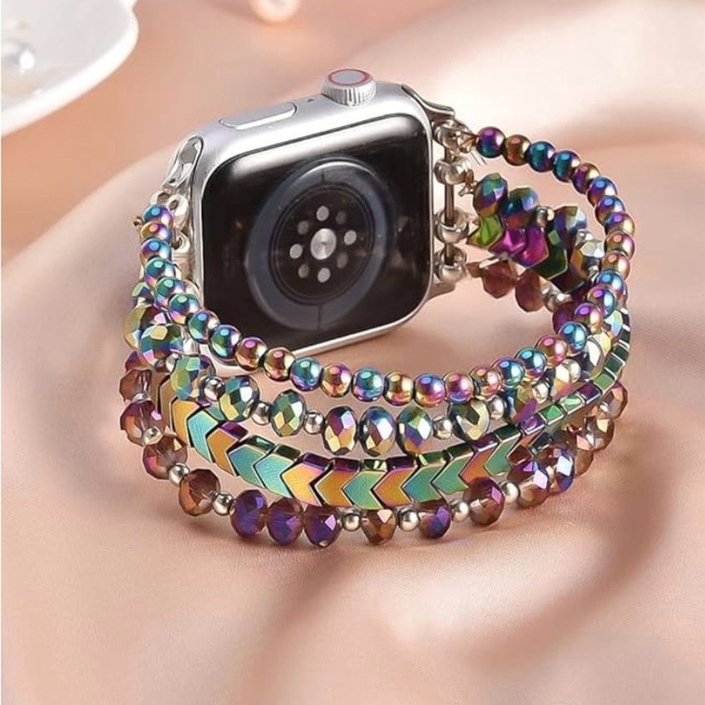 Multicolor Beaded Bracelet for Smartwatch